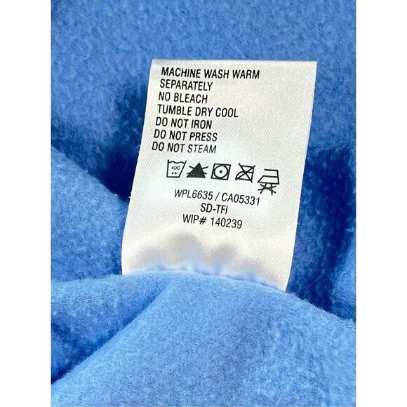 Woolrich Vintage 90's Fleece Vest Womans Large Heavenly Lake Tahoe Embroidered - Picture 8 of 9